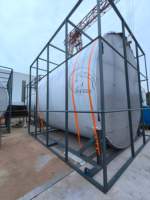 Réservoir de stockage d'huile de palme de qualité supérieure de 80 m3 avec échelle et garde-corps, réservoir vertical de qualité alimentaire pour le stockage d'huile comestible