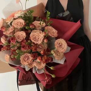 Papier d'emballage de fleurs de couleur unie en papier kraft imperméable résistant à la déchirure Fenghua pour la Saint-Valentin pour le bouquet de <span class=keywords><strong>boutique</strong></span> - Product Image 3