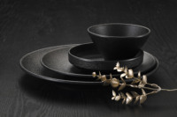 Assiette en mélamine mate de 7 pouces, sans BPA, écologique, légère, moderne, pour restaurant asiatique, hot pot, sushi, grill coréen, directement de l'usine