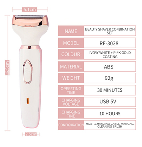 Tondeuse professionnelle 4 têtes interchangeables pour <span class=keywords><strong>rasage</strong></span> et épilation, autonomie de 45 min, conception sûre, rasoir électrique manuel - Product Image 3