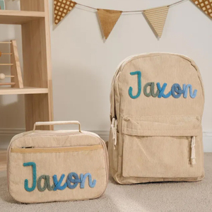 Personalized <strong>Corduroy</strong> Travel Children's <strong>Backpack</strong> Monogram Custom <strong>Backpack</strong> - Product Image 5