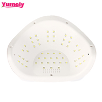 Lampe à ongles UV LED 160W portable, 54 perles LED, sécheuse pour vernis gel, 4 minuteurs, ABS blanc, OEM ODM, prise AC110-240V US UK EU AU