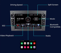 Écran Autoradio Android 2+32Go CarPlay 2DIN pour Opel Astra H J G K J Vectra C Zafira B Vivaro Corsa C Antara