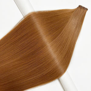 Extension per <span class=keywords><strong>Capelli</strong></span> Europei Remy <span class=keywords><strong>Colore</strong></span> Rame Auburn, Trama Super Double Drawn, Extension a Farfalla <span class=keywords><strong>di</strong></span> Alta Qualità - Product Image 1