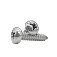 Professional Manufacturer High Quality Low Price Stainless Steel Zinc Plated Pan Slotted Raised Countersunk Head Tapping Screw