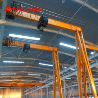 Grue semi-portique européenne à fréquence variable de haute technologie pour levage en intérieur, fonctionnement stable