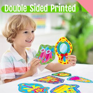 Ensemble <span class=keywords><strong>de</strong></span> cartes à lacer Contes <span class=keywords><strong>de</strong></span> fées, Jouets double face <span class=keywords><strong>Princesse</strong></span> et Prince, Activité éducative <span class=keywords><strong>de</strong></span> lacer pour la coordination œil-main - Product Image 4
