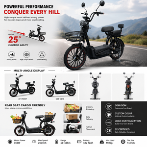 Vélo électrique haute puissance personnalisé avec batterie au lithium 48v, moto électrique pour la livraison de nourriture - Product Image 4