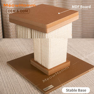Penjualan terlaris kucing besar tiang cakar kucing tinggi tinggi karpet serat rami terbuat dari kayu Sisal dasar pohon kucing penggaruk - Product Image 3