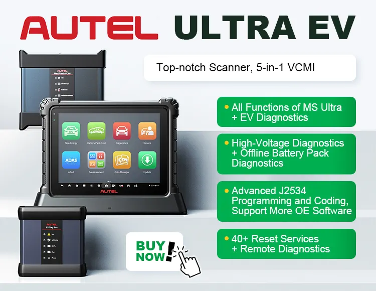 Autel maxisys ultra EV VCMI ecu tuning programador diagnóstico ferramenta obd2 auto automotive diagnóstico scanner ferramentas máquina para carros