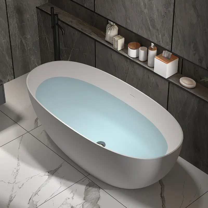 Luxuriöse moderne freistehende badewanne aus Acryl für den innenbereich badezimmer zum einweichen freistehende badewannen