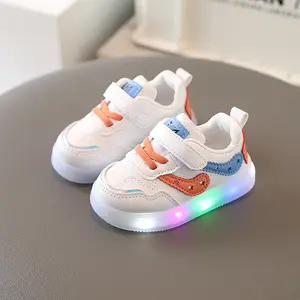 舒适发光的儿童婴儿童鞋Led发光鞋盒儿童闪光Led男孩女孩鞋小号