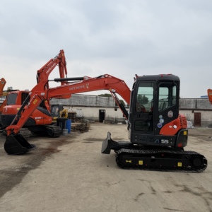 Used Hitachi ZX55 <b>Mini</b> Excavator 5.5Tons Crawler Digger with Engine & Gearbox Low Working Hours Ready to Work - Product Image 1