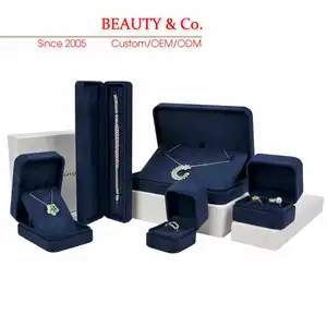 Factory Wholesale Luxury Jewelry Organizer Case Storage Necklace Packaging Portable Small Manufacture 'Jewlery' Box Packaging