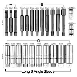 Nouvel ensemble de 62 outils de démontage de voiture efficaces, outils spéciaux pour véhicules, pour le retrait des vis de la tour d'amortisseur supérieure et des vis de fixation supérieure, avec douilles - Product Image 2