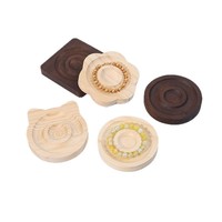 Bracelet de perles de Bouddha, plateau à bijoux en bois, présentoir à perles personnalisé, plateau de présentation en bois de pin brun, présentoir à bracelets, présentoir