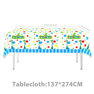 Articles de fête d'anniversaire sur <span class=keywords><strong>le</strong></span> thème de <span class=keywords><strong>la</strong></span> série télévisée Big Bird, comprenant des assiettes en papier, des gobelets, une nappe et une bannière pour les événements de célébration des enfants - Product Image 4