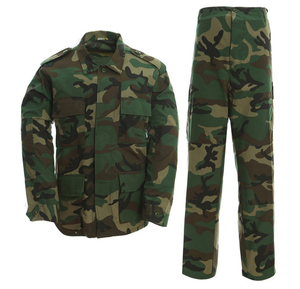 Traje de camuflaje BDU de poliéster/algodón negro para entrenamiento al aire libre uniforme táctico transpirable para África - Product Image 5