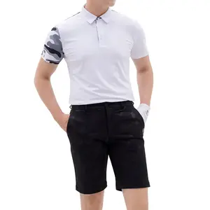 Custom Logo Men's Polo Shirts Collar Golf Sport Polo T Shirt Dry Quick Mens Golf Shirts