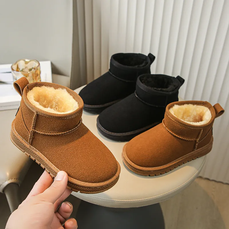 New Design Casual Botas de Neve para Crianças Moda-On Baby Girl Boot Shoes Atacado Inverno Tornozelo Crianças Meninos Botas de Neve Sem re
