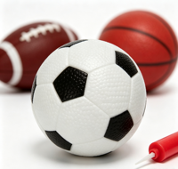 Ensemble de ballons de sport pour enfants, mini ballons de basket-ball, de football et de rugby avec pompe de gonflage, jouet d'entraînement sportif portable pour tout-petits, intérieur et extérieur