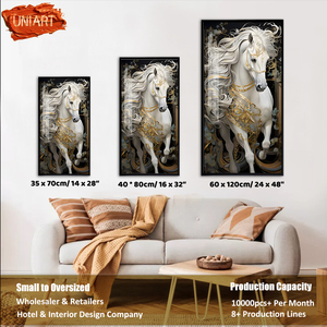 Tranh in vải bố chất lượng cao UNIART, tranh sứ treo tường hành lang, tranh kim cương, tranh sứ pha lê LED, trang trí nhà cửa - Product Image 5