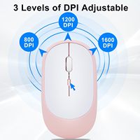 Ratón Recargable de Modo Dual, Bluetooth 5.2, 2.4G, USB, Silencioso, Inalámbrico, para Computadora, Portátil, Tableta, Macbook