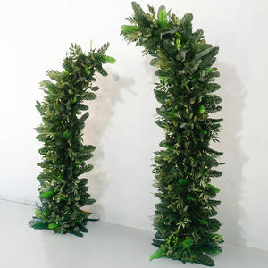 Arco Floreale Artificiale in Seta Verde Ecologico all'Ingrosso, Decorazione per Matrimoni, Segnaposto per Ospiti, Piante Verdi per la Festa del Papà e Halloween - Product Image 1