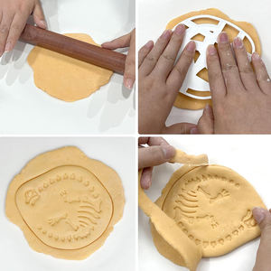 Lot de 4 <span class=keywords><strong>emporte</strong></span>-pièces dinosaures squelette fossile, moules à os de dinosaure 3D en plastique, <span class=keywords><strong>emporte</strong></span>-pièces, tampons à biscuits, embosseurs pour pâte à sucre et argile à modeler - Product Image 5