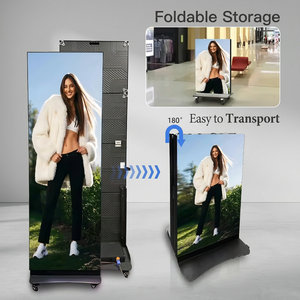 Pantalla LED Inteligente para Interiores, Control por Aplicación WiFi, Señalización Digital Portátil, Pantalla LED Tipo Tótem con Espejo Móvil para Exhibiciones, Eventos y Comercios - Product Image 6