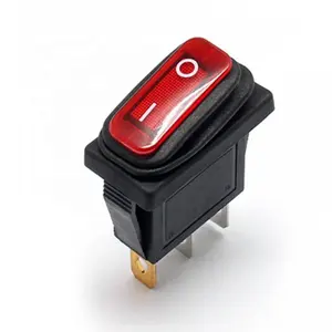 KCD3 12V 220V Groen Geel Waterdichte Ip67 Verlichte Tuimelschakelaar 3 Pins Op Off Dpdt Boot Pc Power knop Tuimelschakelaar