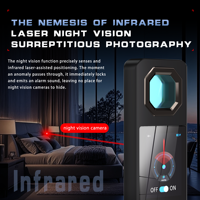 Détecteur de caméra espion compact intelligent AI, détecteur de dispositifs d'écoute cachés, scanner de suivi GPS F333