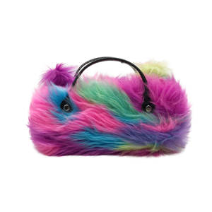 À la mode en peluche dessin animé chat coque rigide étui à <span class=keywords><strong>lunettes</strong></span> avec poignée boîte de rangement pour filles <span class=keywords><strong>lunettes</strong></span> <span class=keywords><strong>lunettes</strong></span> de protection pour enfants - Product Image 3