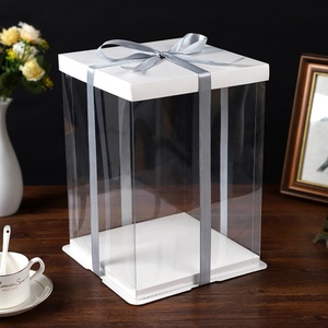 Wholesale Price 2022 Best square <b>Transparent</b> <b>Cake</b> <b>Box</b> Packaging <b>Box</b> Food Grade Plastic <b>Cake</b> <b>Box</b> - Product Image 5