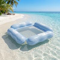 Matelas et lit flottants gonflables en PVC - Chaise longue pliable pour utilisation en eau