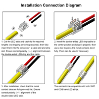 Conector de Tira LED Todo en Uno para Tiras COB de 4mm/5mm/6mm, Reduce el Número de SKU y la Presión del Inventario para Distribuidores
