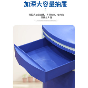 Abs <b>Bedside</b> Cabinet Adjustable <b>Shelf</b> Hospital Use Easy Cleaning - Product Image 2