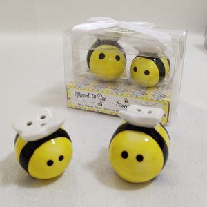 Ywbeyond mamma e io intendevo per il miele delle api sale in ceramica e pepiera Set souvenir di nozze ospiti - Product Image 3