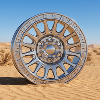 Velg Beadlock Forged Alloy Mewah Khusus Cekung Dalam untuk Truk Ram Ford GMC KMC 6x139.7 8x165.115 16 17 18 19 20 Inch Off Road