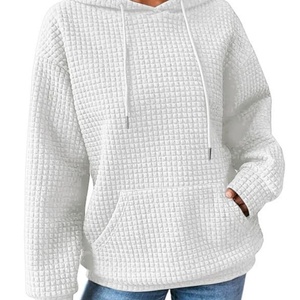 Sudadera con capucha de alta calidad para mujer, informal, de manga larga, con bolsillo y cordón, Material de felpa, talla XS, Invierno - Product Image 6