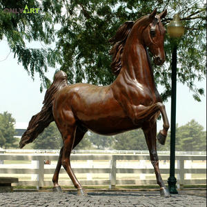 Escultura de caballo árabe de bronce para decoración, escultura personalizada de tamaño antiguo de la vida, para parque temático - Product Image 6