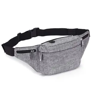 New Trend Hot Selling Wholesale Fashion Nylon Waist Belt Bag Lightweight Fanny Pack Bum Waist Bag For Women Man