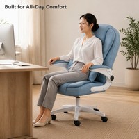 Chaise de bureau de direction avec hauteur réglable et base en acier inoxydable pour usage commercial