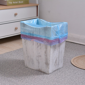 Cesta de papel de oficina de madera antigua de estilo escandinavo, <span class=keywords><strong>cubo</strong></span> de <span class=keywords><strong>basura</strong></span> de bambú doméstico Simple sin tapa para almacenamiento de sala de estar y dormitorio - Product Image 1