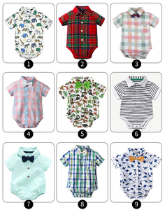 Ensemble de vêtements pour bébé de haute qualité, veste matelassée à boutons pour garçons, vêtements d'été, vente en gros de t-shirts - Product Image 2