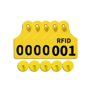 Customized QR <strong>Code</strong> <strong>Animal</strong> Tags FDX-B RFID Tag Cattle Unique Number EM4305 RFID Cow Tags - Product Image 3