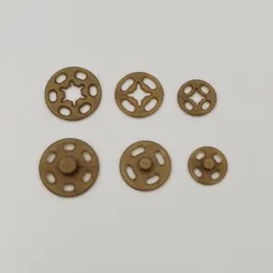 14mm Two Part Clear Round Clear Snap Fastener Plastic Press Sewing Buttons