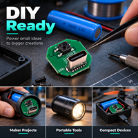 Carte de contrôle PCB de charge de batterie au lithium Type-C ZhonNa Mini, module d'alimentation DIY ultra-léger avec interrupteur physique, pièces pour équipement laser