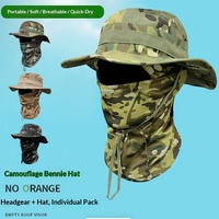 Topi Bucket Cetak Sablon Kamuflase untuk Dewasa, Perlindungan Sinar Matahari, Cepat Kering, Anti UV, Musim Semi/Panas, untuk Memancing dan Aktivitas Luar Ruangan