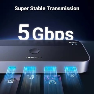 UGREEN CM662 <span class=keywords><strong>Switch</strong></span> USB 3.0 per 2 Computer, Condivisione Dispositivi Tipo <span class=keywords><strong>C</strong></span> e USB, Switcher a 4 Porte per Condividere Tastiera e Mouse, Hub USB - Product Image 5